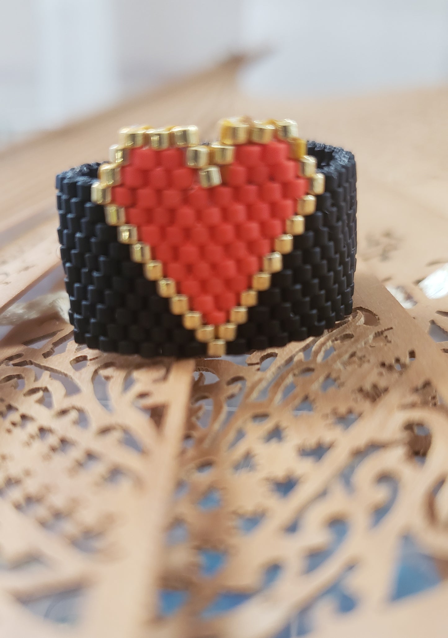 HEART IN GOLD RING