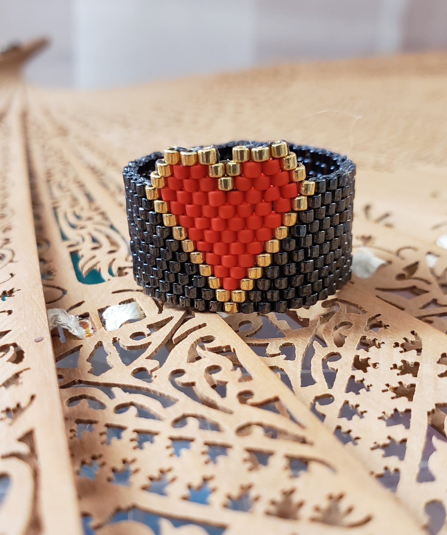 HEART IN GOLD RING