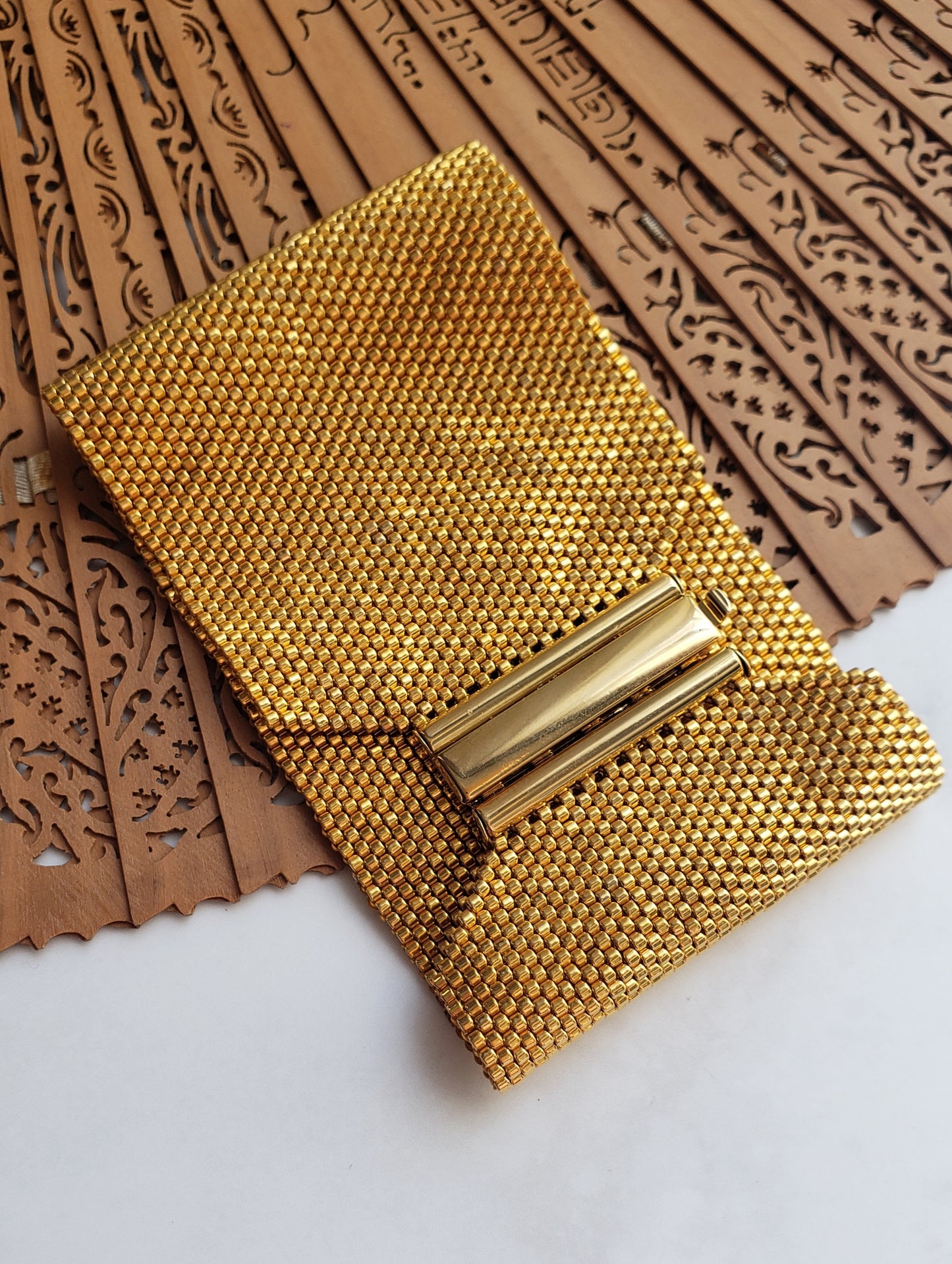 24 K GOLD PLATED WIDE BRACELET