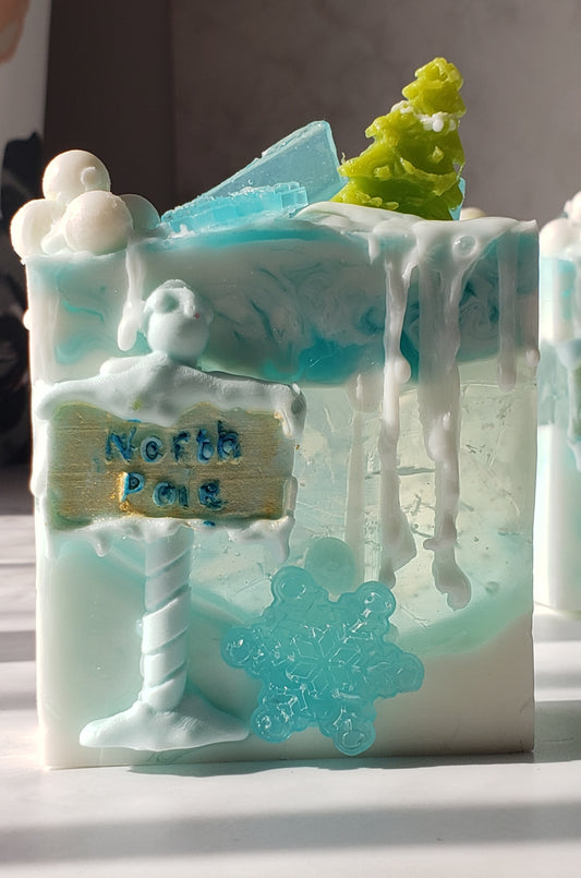 A North Pole Christmas Soap Bar